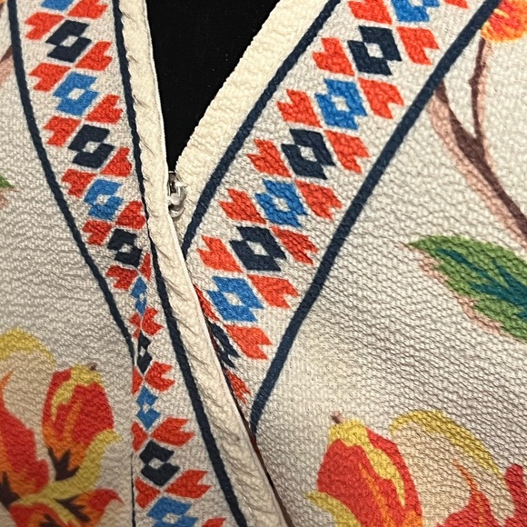 Women's Flying Tomato Floral Wrap Blouse S Off-White Multi-color - Picture 5 of 6